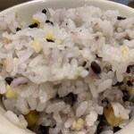 COLZA - 五穀米は、柔らかく炊かれておりお腹に優しい。