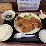 Sau Suvira - からあげ3定食（からしマヨネーズ追加）　840円