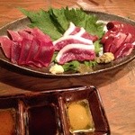 Yakitei Bono - お造り五種盛り。どれも新鮮で甘い！美味い！