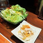 Chuuka Sakaba Yamuchan - 蒸し鶏とサラダ
