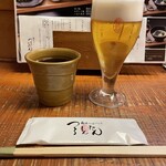 Menshouno Kokorotsukushi Tsurutontan - 生ビール♪