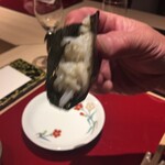 天ぷら料理 花歩 - 蟹身の手巻き寿司