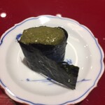 天ぷら料理 花歩 - 蟹味噌寿司