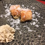 天ぷら料理 花歩 - 人参の天ぷら