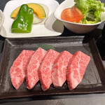 Shinshu premium beef ribs Yakiniku (Grilled meat) set meal