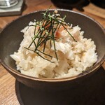 鉄板焼 円居 - ズワイガニ炊き込みご飯