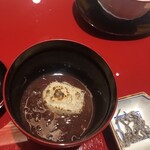 天ぷら料理 花歩 - 揚げ餅のぜんざい