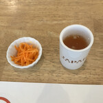 酒楽亭 空庵 - キャロットラペとトマトとカリフラワーのスープ