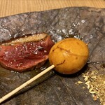 吾一 - 合鴨ロース　キンカン　たまひも