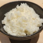 とんかつ憲進 - 硬めに炊いたご飯が粒立ってる!!!!