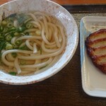 府中家 - かけうどん小、野菜天(*´-`)