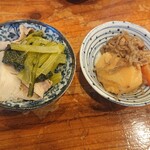 よって屋 - おとうしのチンゲン菜と肉じゃが(*´-`)