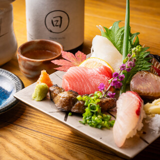 Enjoy a variety of Seafood including kueret, bluefin tuna, and assorted sashimi delivered directly from Tsushima