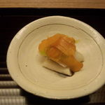 天神橋 青木 - 甘鯛かぶら巻きからすみのせ