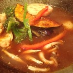 札幌スープカリー アナンダ - スープカリーいただきます♥️今日は野菜✨