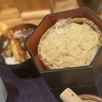 Oto Oto - 稲庭うどん➕小えび天丼¥1,350+うどん大盛り¥300