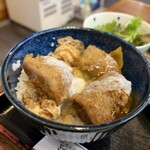 松山そば店 - ランチのひれかつ丼