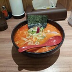 麺屋 開高 - 辛味噌ラーメン(大盛・激辛・白味噌)をば…。