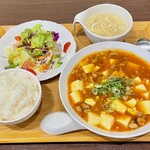 Chuugokushunsai Ajisai - ランチセット 広東風麻婆豆腐 1375円