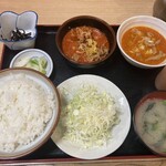 もつ煮の店 まつい - ハーフ&ハーフ　ミニもつとミニゴヂラ1,220円