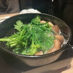 おさ亭 - 春菊としいたけ