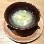 一碗水 - 七草と蕪のあつもの