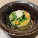 一碗水 - 豆苗、ゆり根、上海蟹の炒め