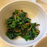 お食事処 南星 - ほうれん草胡麻和え