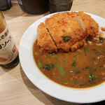 CoCo壱番屋 - 料理写真:手仕込みとんかつカレーwithハーフほうれん草