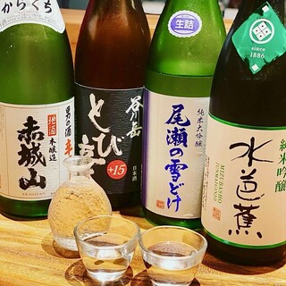 Enjoy local sake from Gunma Prefecture♪