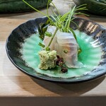 末広寿司 - ◆平目のカラスミ巻き