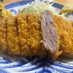 とんかつ美沢 - ヒレカツの断面