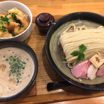 麺家 幸先坂 - 魚介つけ麺＋小海老天丼