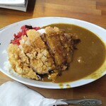 日正カレー - カツカレー　ウスターソースかけ