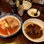 福ふくろう。 - トマトおでんと味噌おでん