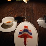 POTONG - ラヨーン海老、大根の漬物、タマリンド、ビーフン、海老ショット_BS