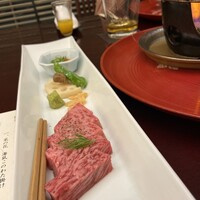 日本料理 三嵋 - 広島牛ロース石焼
