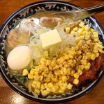 ラーメン Sorenari - 料理写真:【期間限定】塩バターコーンラーメン 大 + 鶏チャーシュー(3枚) + 塩玉(味玉)