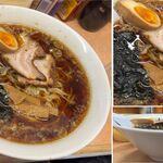 雨風本舗 - ラーメン750円プラス半チャーハン300円,雨風本舗(静岡県熱海市)TMGP撮影