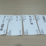 ラーメンみなみ - 食券