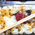 のうめん食堂 - 梅干しとふりかけで簡易弁当(*^艸^*