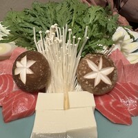 よし梅 芳町亭 - 名物ねぎま鍋の材料