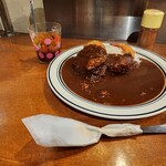 Kare No Nankai - メンチカツカレー大辛の辛め+エビフライ