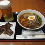六盛 - 別府冷麺＆スペアリブ＆生ビール