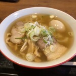 会津喜多方ラーメン 坂新 - 朝ラーメン＋煮卵
