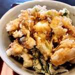 名物げそ天丼と自家製うどん お多福 - げそ天丼