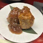 天ぷら はせ川 - 付き出しのハンバーグ