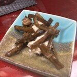 天ぷら はせ川 - 柿の白和え　きゃらぶき