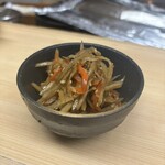 天ぷら はせ川 - きんぴら牛蒡