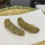 天ぷら はせ川 - スナップエンドウ